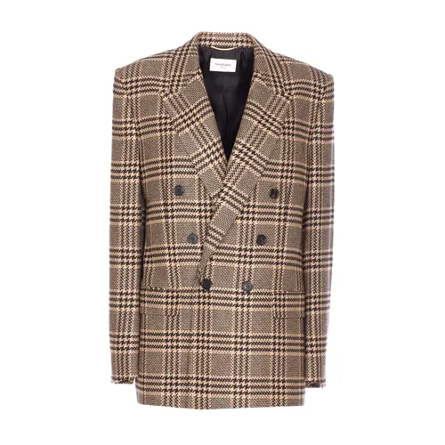 Black Silk & Nylon Jacket - Saint Laurent - Modalova