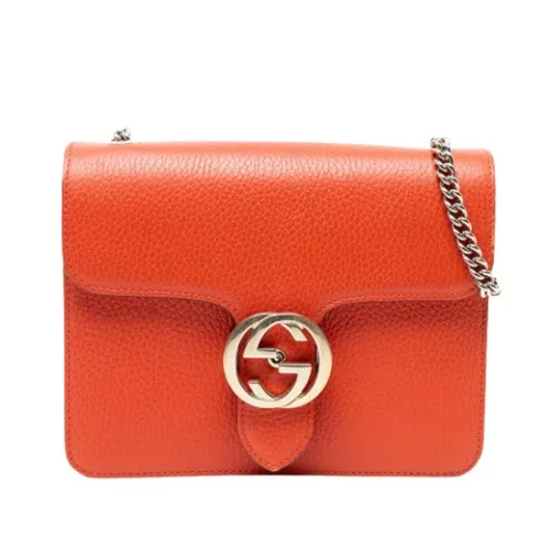 Pre-owned Interlocking GG Flip-Lock Crossbody Bag - Gucci Vintage - Modalova