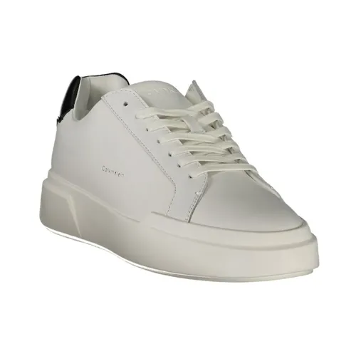 White Leather Men Sneaker - Calvin Klein - Modalova