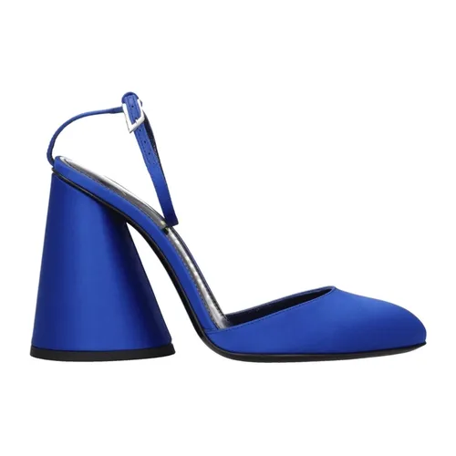 Sandali Platform in Raso Blu - The Attico - Modalova