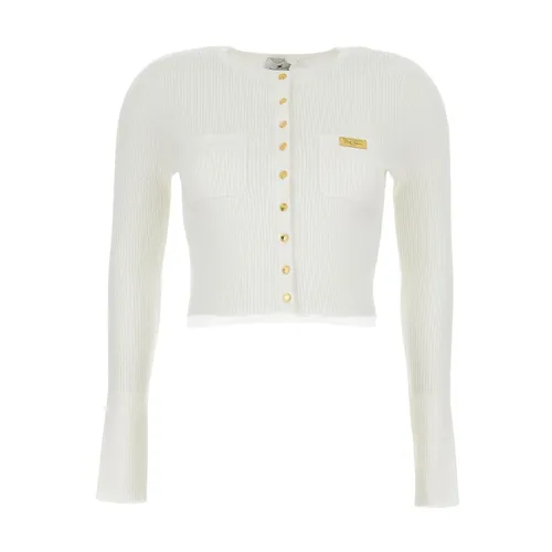 Buttoned Pocket Cardigan - Elisabetta Franchi - Modalova
