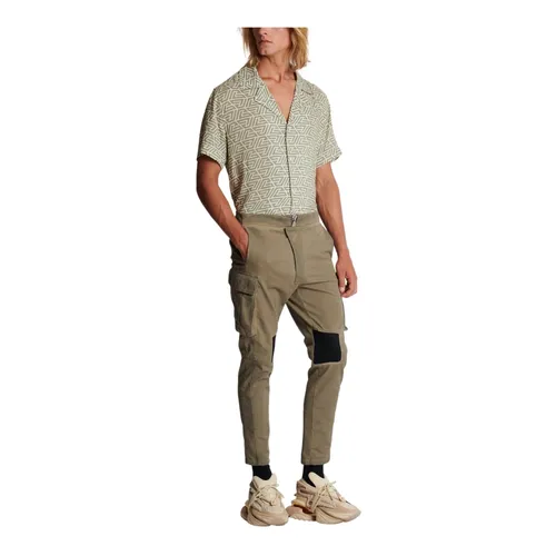 Cotton cargo trousers with inserts - Balmain - Modalova
