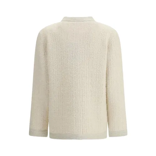 Wool Knit Cardigan with Button-Up Front - Gucci - Modalova