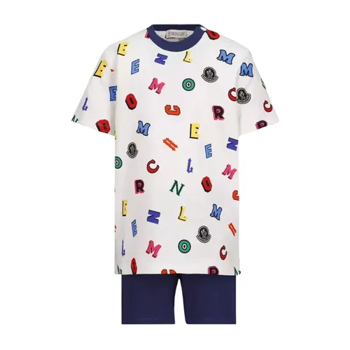 Colorful Logo Cotton Set - Moncler - Modalova