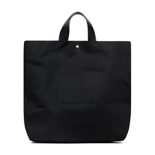 Black Flat Shopper Bag - Jil Sander - Modalova