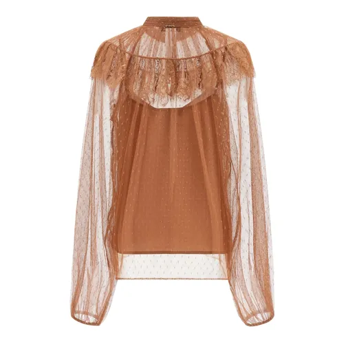 Plumetis Tulle Blouse - Twinset - Modalova