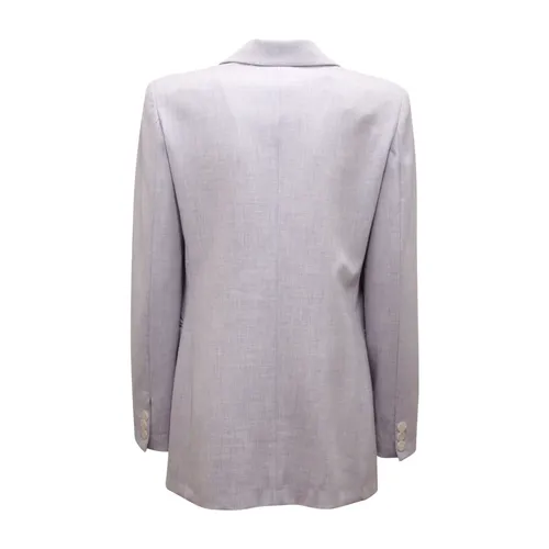 Oversize Wool Double-Breasted Jacket - ViCOLO - Modalova