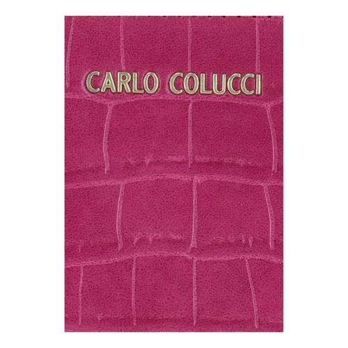 Wallet with logo print - Carlo Colucci - Modalova