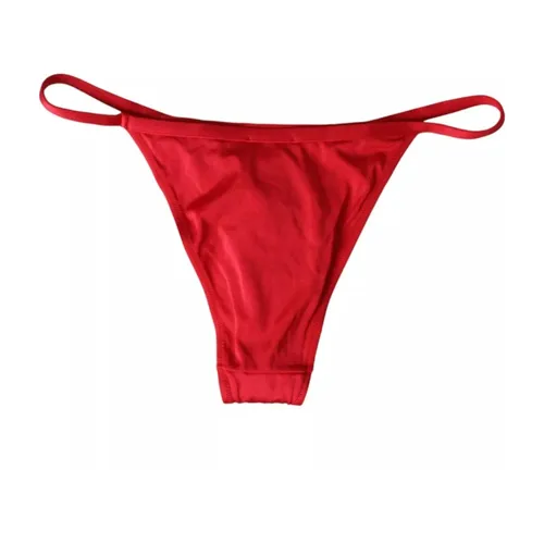 Red Bikini Bottom with Logo Detail - Dolce & Gabbana - Modalova
