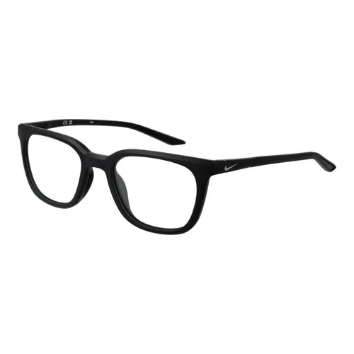 Black Metal Optical Frames Square Style - Nike - Modalova