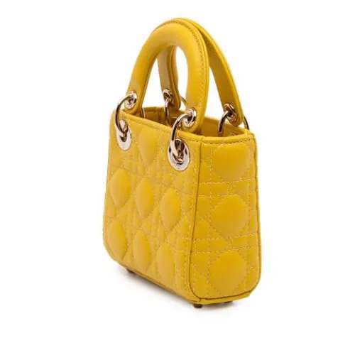 Pre-owned Leather Mini Bag - Dior Vintage - Modalova