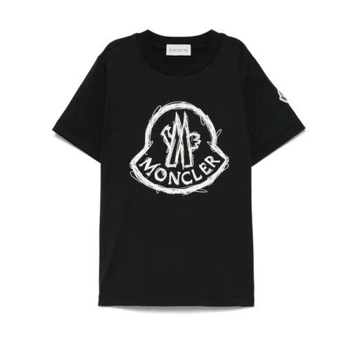 Logo Cotton T-Shirt - Moncler - Modalova