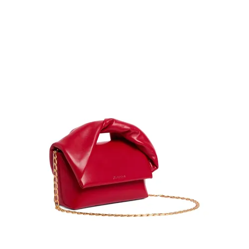 Crimson Red Twisted Handle Shoulder Bag - JW Anderson - Modalova