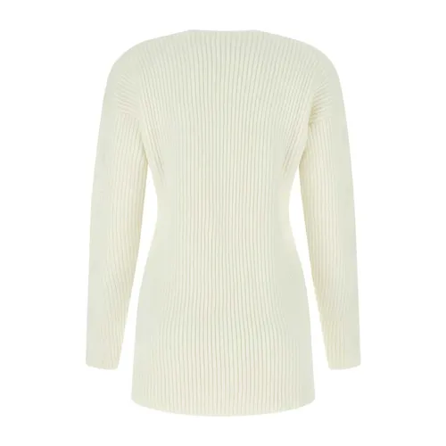 Ivory virgin wool sweater - Off White - Modalova