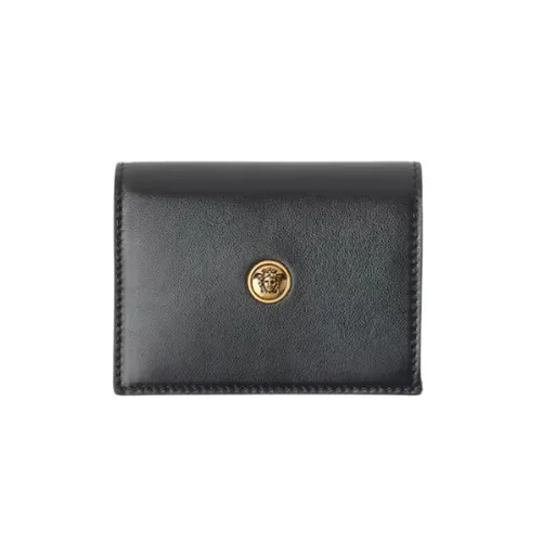 Emblème Leather Wallet - Versace - Modalova