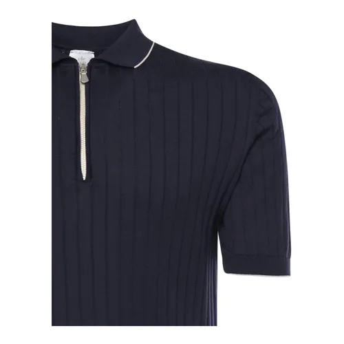 Half-Zip Short-Sleeve Polo - Eleventy - Modalova