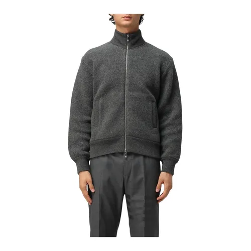 Textured Full Zip Jacket - Thom Browne - Modalova