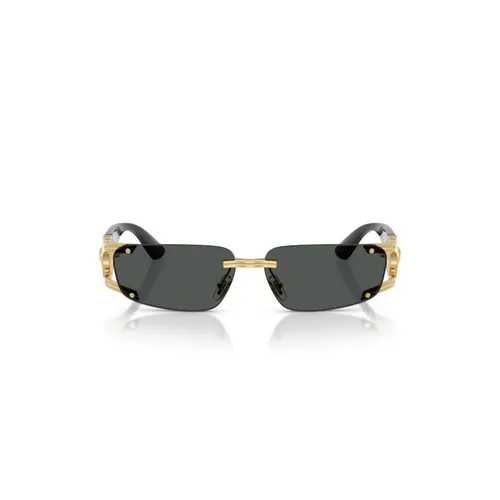 Rimless Rectangle Sunglasses - Versace - Modalova
