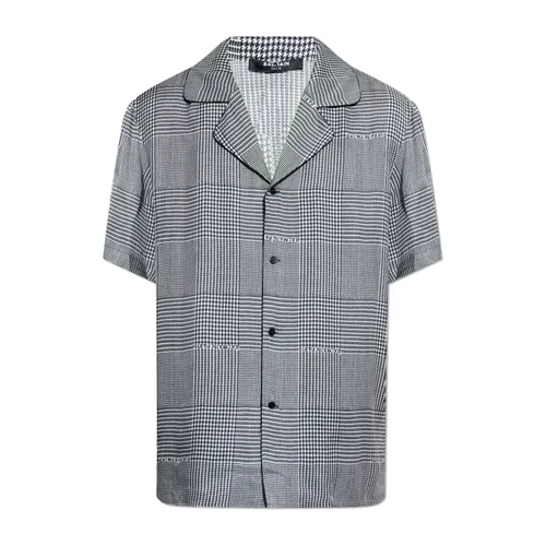 Camisa con estampado de pata de gallo - Balmain - Modalova