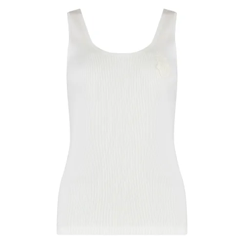 Ribbed Tank Top with Logo Patch - Chloé - Modalova