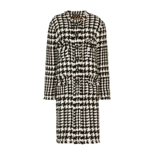 Simple Buttoned Coat - Dolce & Gabbana - Modalova