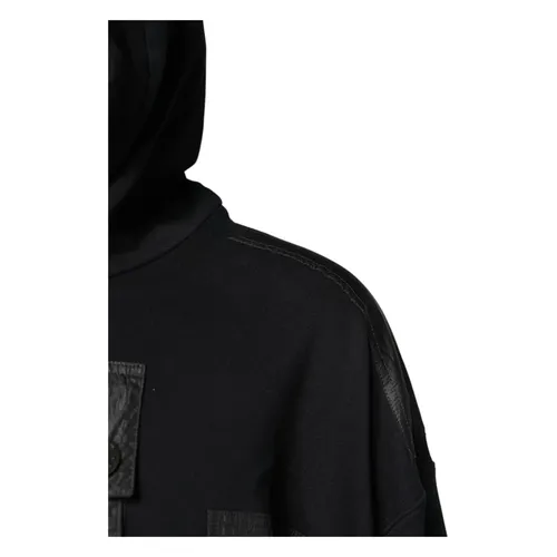 Black Cotton Hooded Sweater - Dolce & Gabbana - Modalova