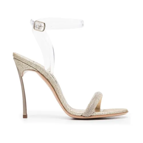 Elegant Brown High Heel Sandals - Casadei - Modalova