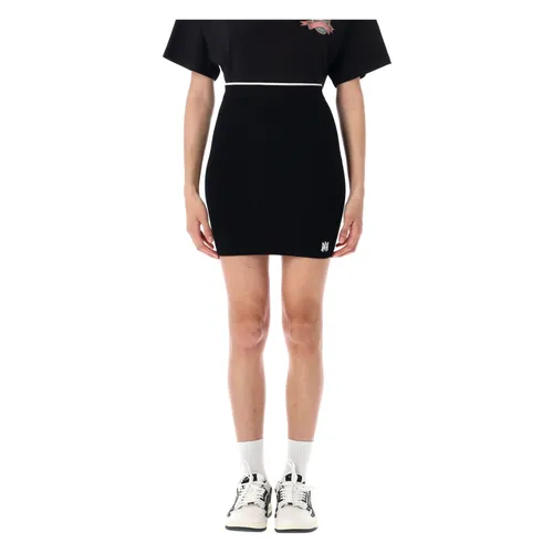 Rib Knit Mini Skirt - Amiri - Modalova