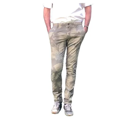 Floral Straight Cut Chino Pants - Mason's - Modalova