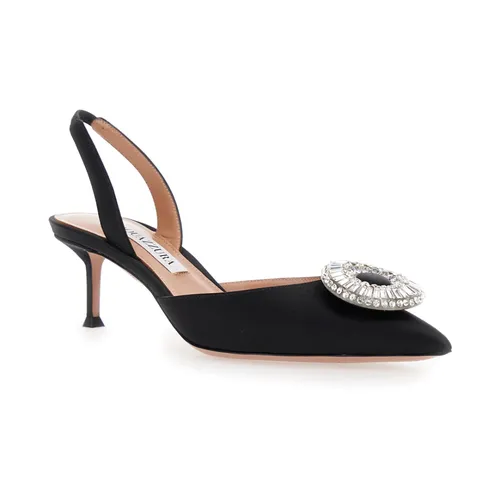 Crystal Hoop Slingback Pumps - Aquazzura - Modalova