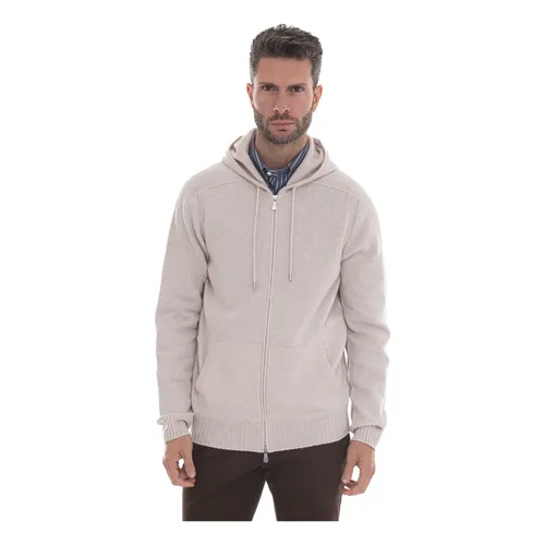 Full Zip Wool Hoodie - Gran Sasso - Modalova