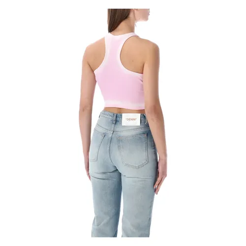 Spray OFF Rib Rowing Top - Off White - Modalova