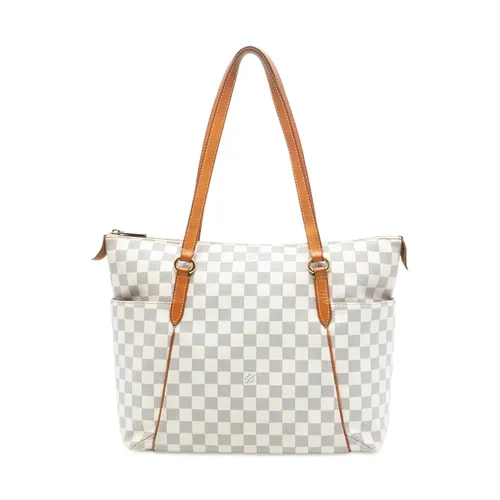 Pre-owned Checkered Coated Canvas Tote Bag - Louis Vuitton Vintage - Modalova