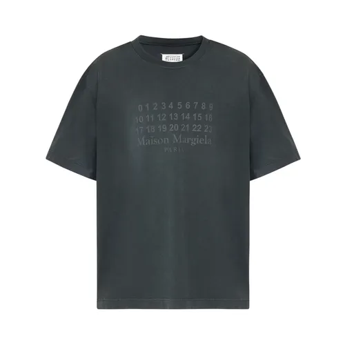 Grey Numbers Motif Logo T-shirt - Maison Margiela - Modalova