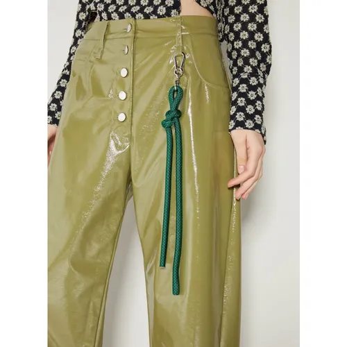 Vinyl Glossy Button Pants - Song for the Mute - Modalova