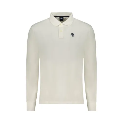Polo de Algodón Blanco de Manga Larga - North Sails - Modalova