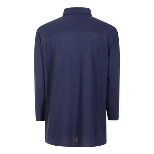 Indigo Blue Polo Shirt - Zanone - Modalova