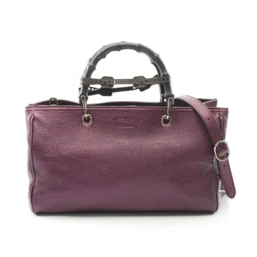 Pre-owned Leather Handbag - Gucci Vintage - Modalova