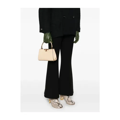 Brushed Leather Handbag - Tory Burch - Modalova