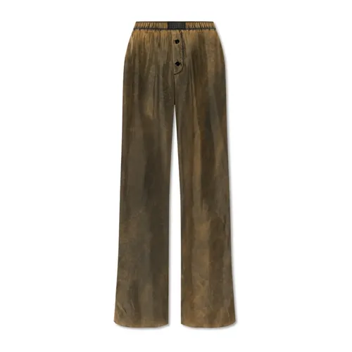Trousers > Wide Trousers - - MM6 Maison Margiela - Modalova