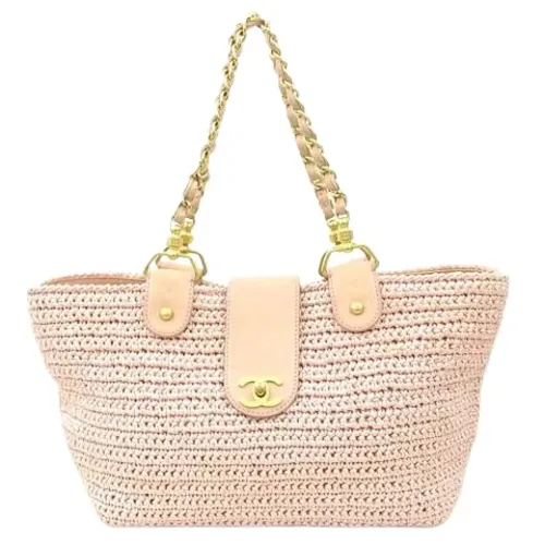 Pre-owned Raffia Tote Bag - Chanel Vintage - Modalova