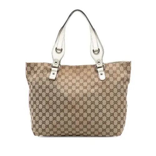 Pre-owned Canvas Tote - Gucci Vintage - Modalova