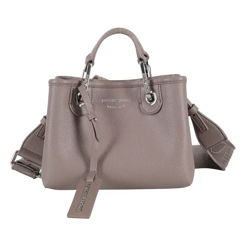 Mini Deer Print Shopping Bag - Emporio Armani - Modalova