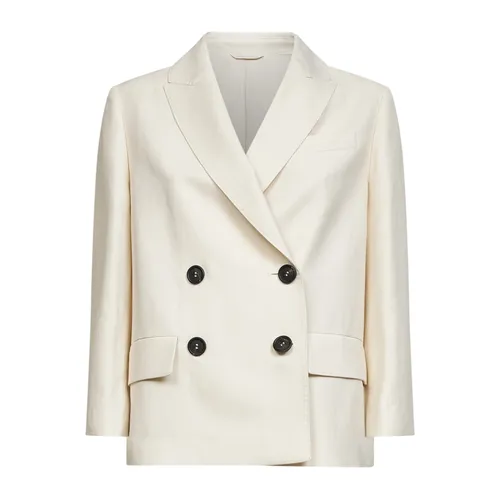 Fluid Twill Blazer - Brunello Cucinelli - Modalova