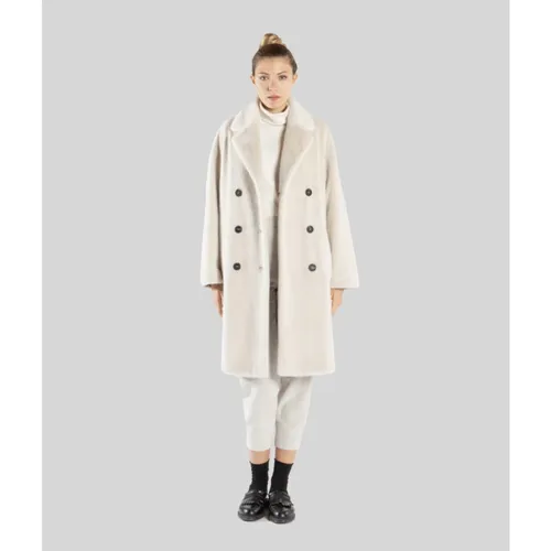 Oversized Double-Breasted Coat - Gimo's - Modalova