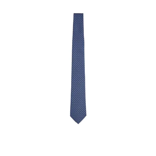 Tetris Print Silk Tie - Ferragamo - Modalova