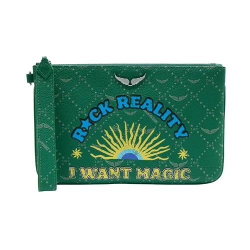 Z Pouch Monogram Clutch - Zadig & Voltaire - Modalova