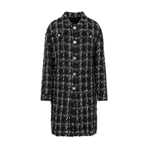 Checked Bouclé Coat - Giambattista Valli - Modalova