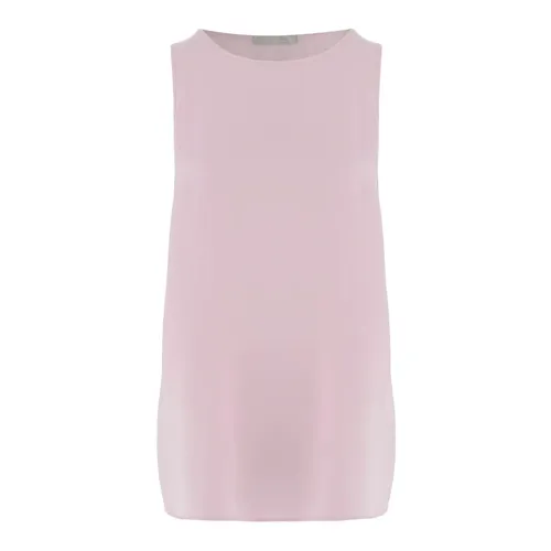 Stretch Silk Top - Allude - Modalova