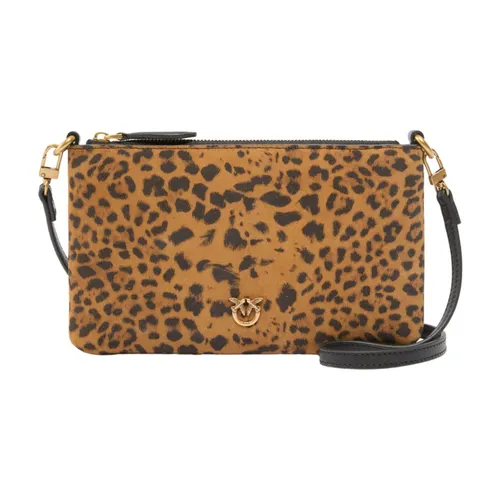 Mini Suede Stampa Macula Bag - Pinko - Modalova